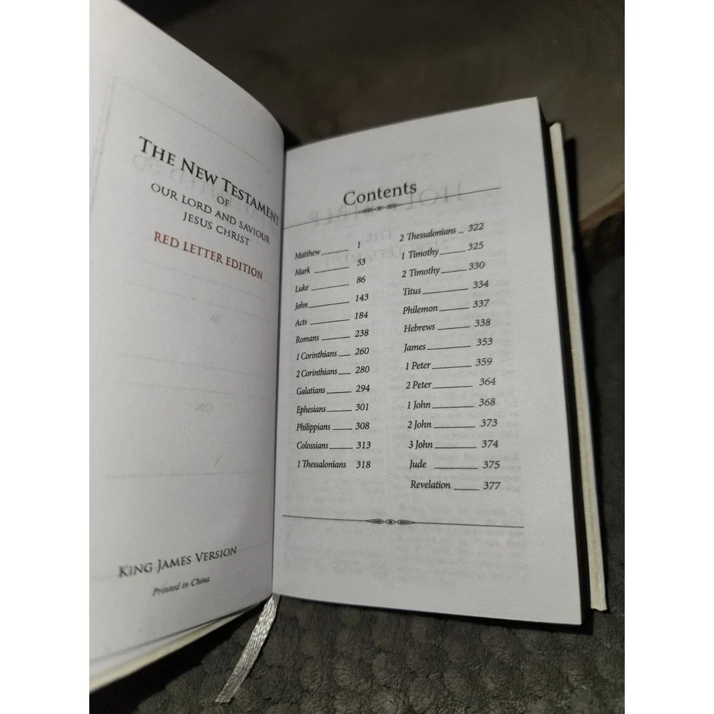New Testament BIBLE‎ Pocket Mini White Red Letter KJV